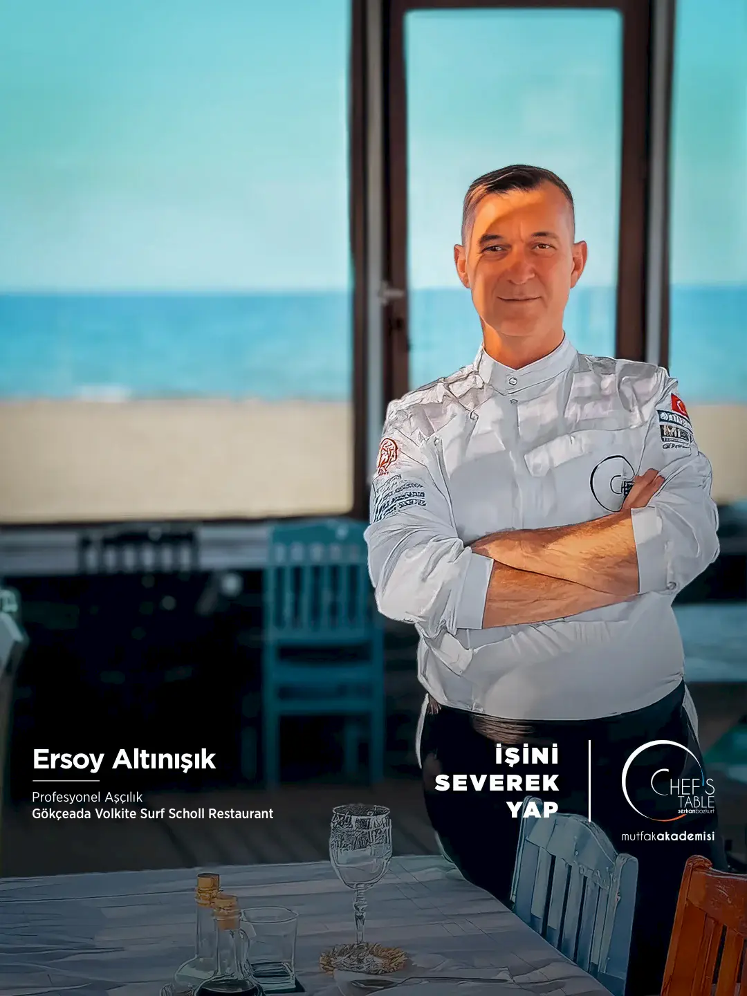 Ersoy Altınışık, Gökçeada Volkite Surf School Restaurant’ında!