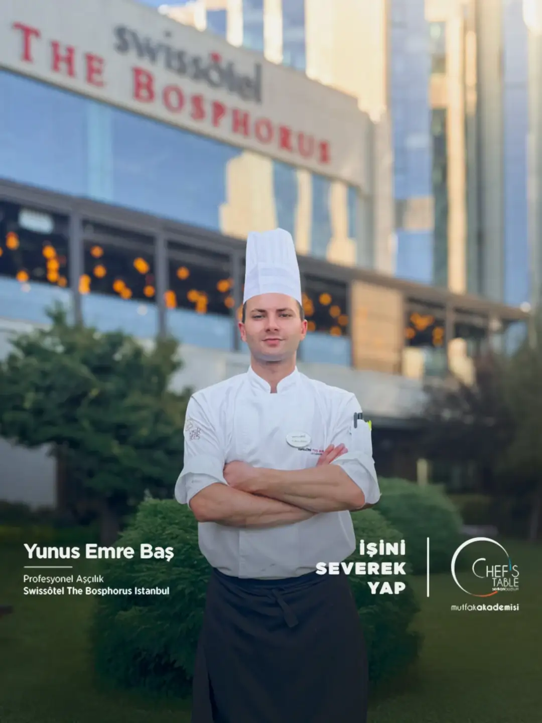 Yunus Emre Baş, stajını yaptığı Swissôtel The Bosphorus Istanbul’da!